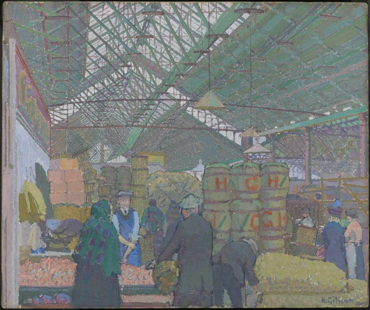 Harold Gilman - Il mercato di Leeds